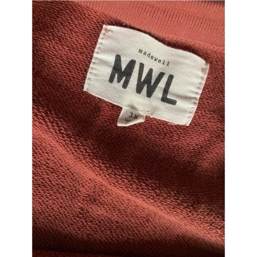MADEWELL Burnt Orange Pullover Crewneck Sweatshirt - Picture 10 of 11